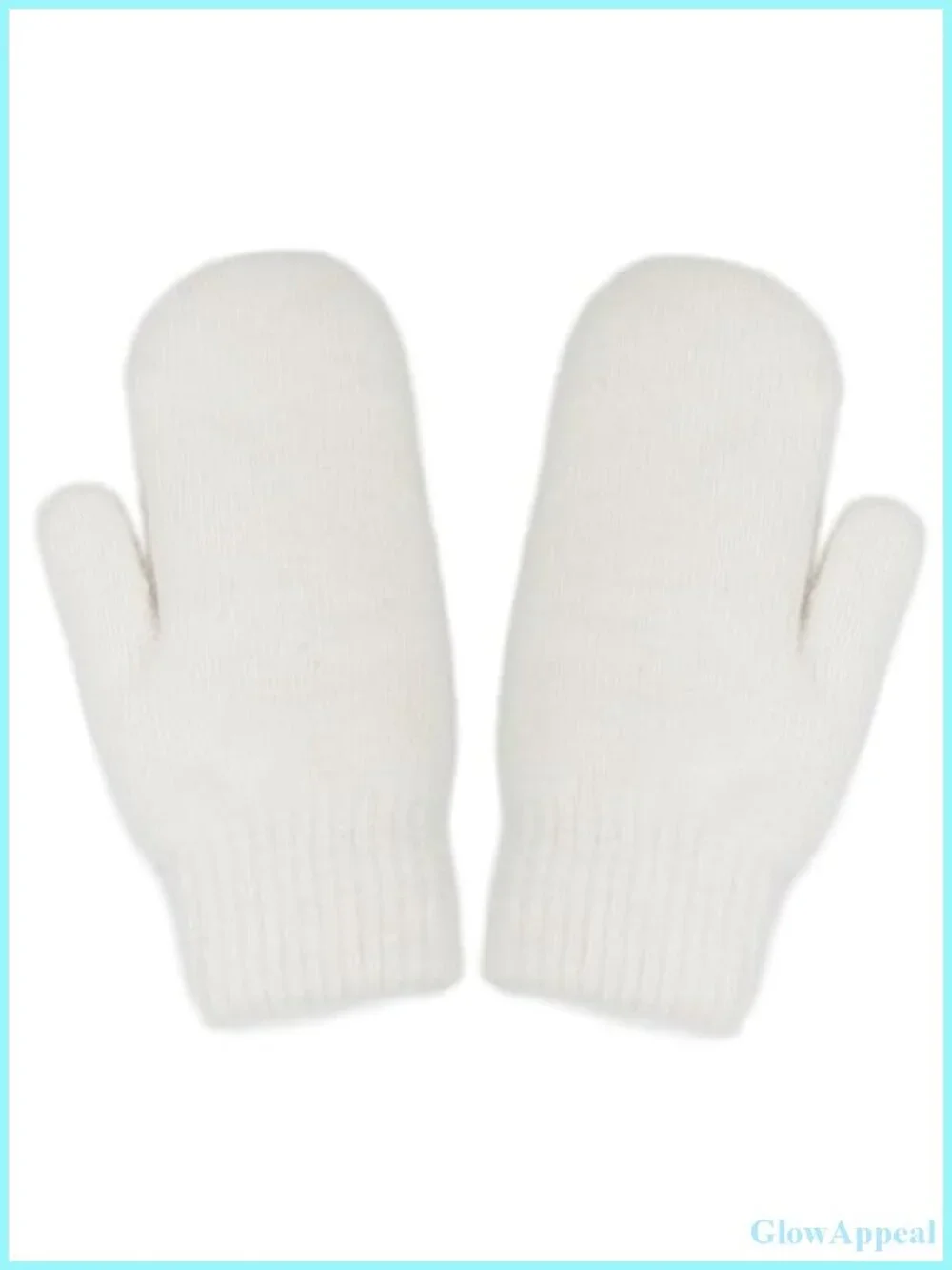 Knitted Wool Winter Mittens Women's Warm Lined Stretch Cold Weather Gloves